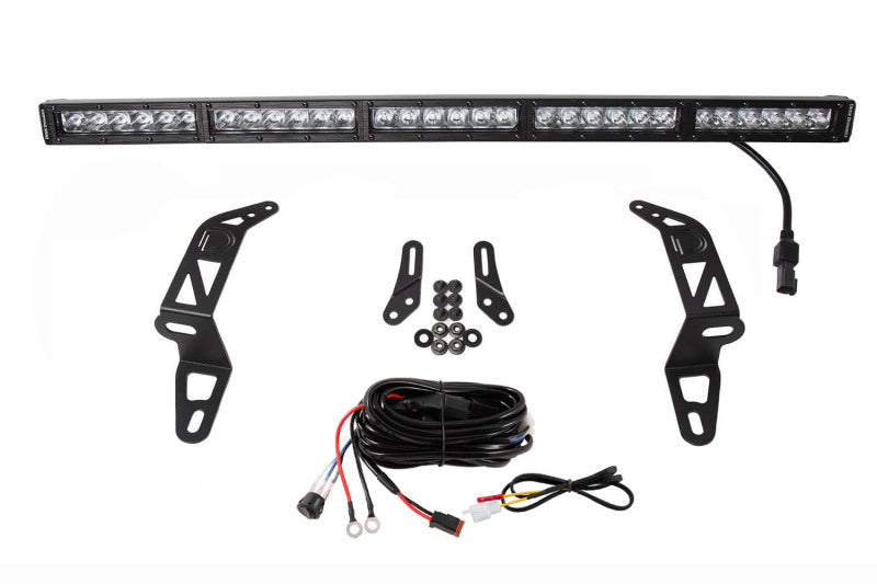Diode Dynamics 18-21 Jeep JL Wrangler/Gladiator SS30 Bumper Bracket Kit - White Driving (Single) Light Bars & Cubes Diode Dynamics