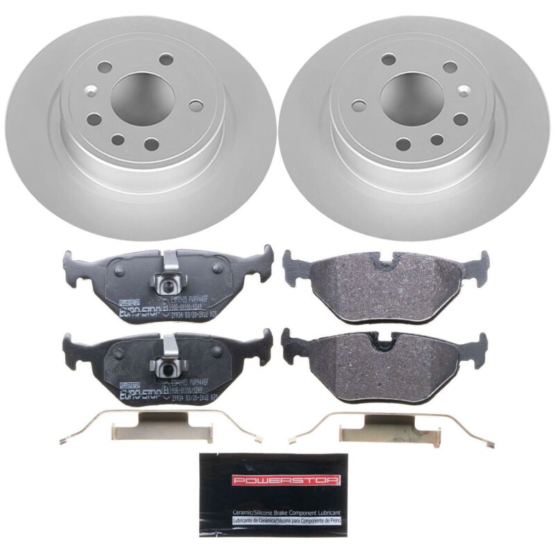 Power Stop 99-10 Saab 9-5 Rear Euro-Stop Brake Kit Brake Kits - OE PowerStop
