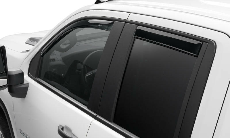 AVS 22-23 Toyota Tundra CC/CrewMax In-Channel Ventvisor Front & Rear Window Deflectors 4pc - Smoke Wind Deflectors AVS