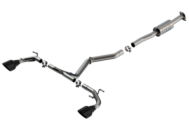 Borla 22-23 Subaru BRZ/Toyota GR86 2.4L RWD AT/MT ATAK Catback Exhaust - Black Chrome Tips Catback Borla
