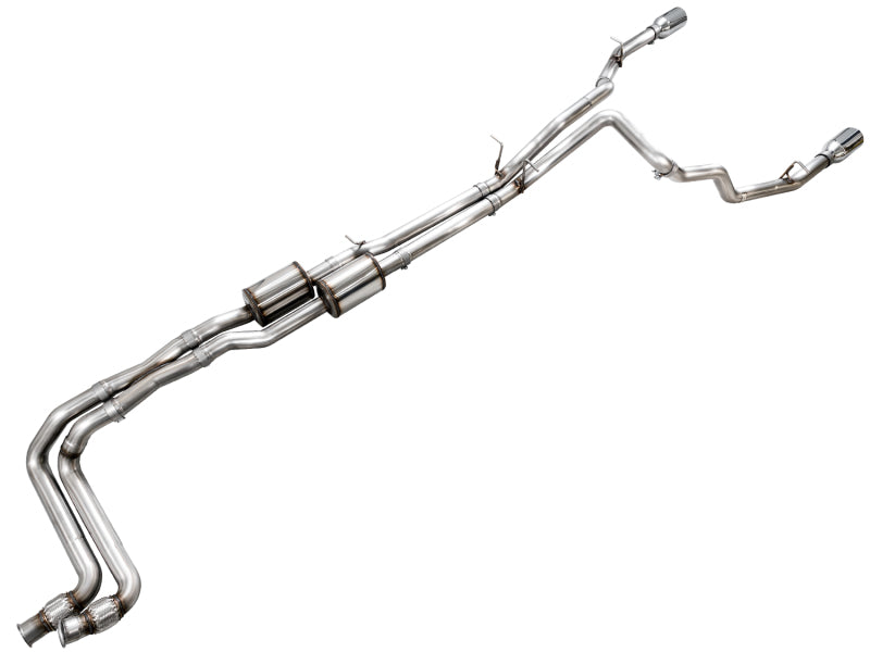 AWE Tuning 25+ RAM 1500 3.0TT 0FG Cat-Back Touring Exhaust - Chrome Silver Tips Catback AWE Tuning