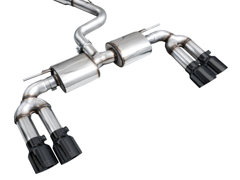 AWE Tuning 22-24 Audi 8Y S3 Touring Edition Exhaust - Diamond Black Tips Catback AWE Tuning