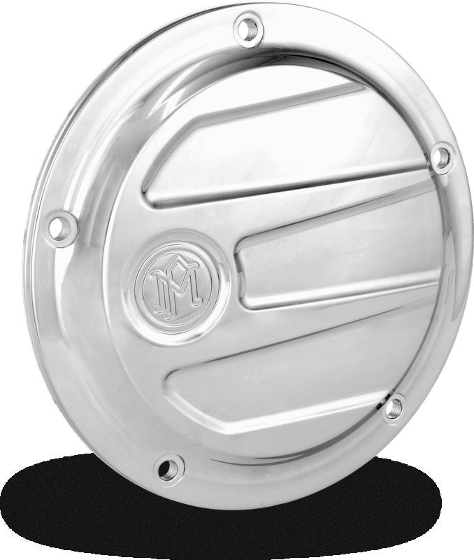 Performance Machine Scallop Derby Cover - Chrome Engine Covers Performance Machine