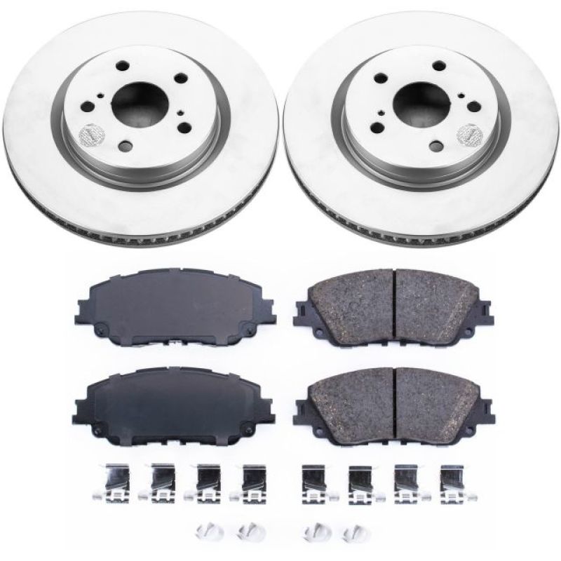 Power Stop 2019 Toyota Avalon Front Z17 Evolution Geomet Coated Brake Kit Brake Kits - Performance Blank PowerStop