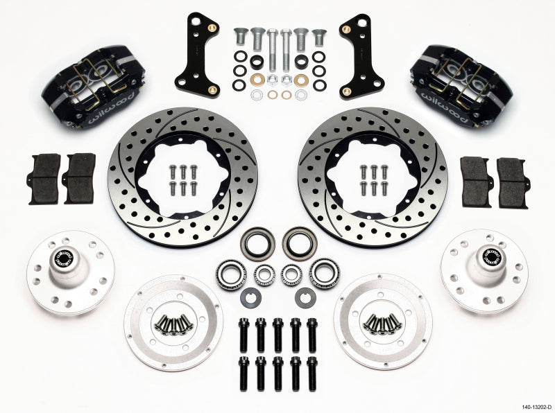 Wilwood Dynapro Dust-Boot Front Kit 11.00in Drilled 67-69 Camaro 64-72 Nova Chevelle Big Brake Kits Wilwood
