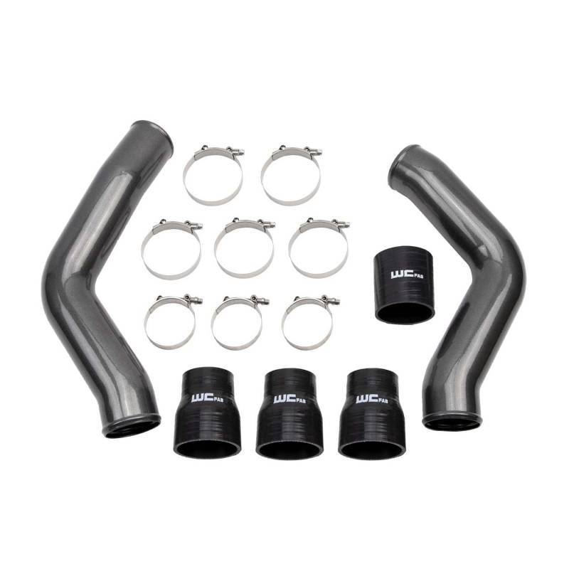 Wehrli 13-18 Ram 6.7L Cummins 3.5in Intercooler Pipes Kit - Gloss Black Intercooler Pipe Kits Wehrli