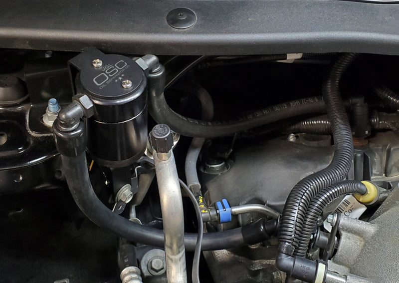 J&L 13-19 Ford Explorer Sport EcoBoost V6 Passenger Side Oil Separator 3.0 - Black Anodized Oil Separators J&L