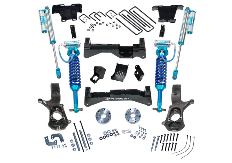 Superlift 07-16 Chevy Silv 4WD 8in Lift Kit w/ OE Cast Steel Control Arms & King Coilovers & Shocks Lift Kits Superlift