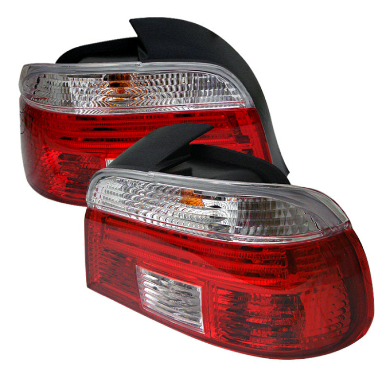 xTune BMW E39 5-Series 97-00 Tail Light Red Clear ALT-CI-BE3997-RC Tail Lights SPYDER
