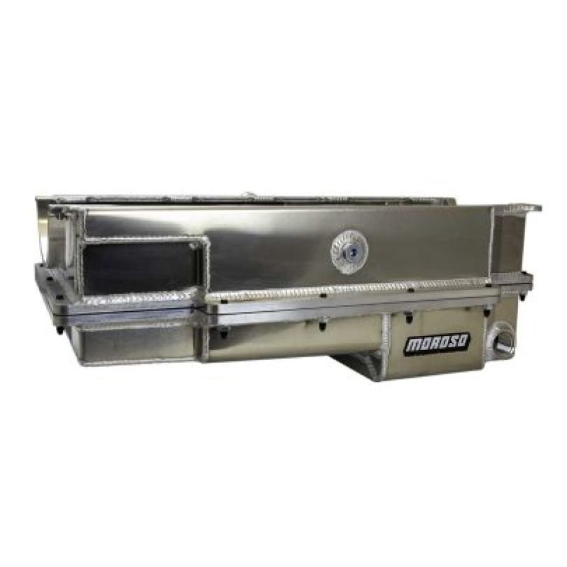 Moroso BBC Mark IV 2-Piece -16AN External Wet Sump Aluminum Oil Pan (Use w/168 Tooth Flywheel) Oil Pans Moroso