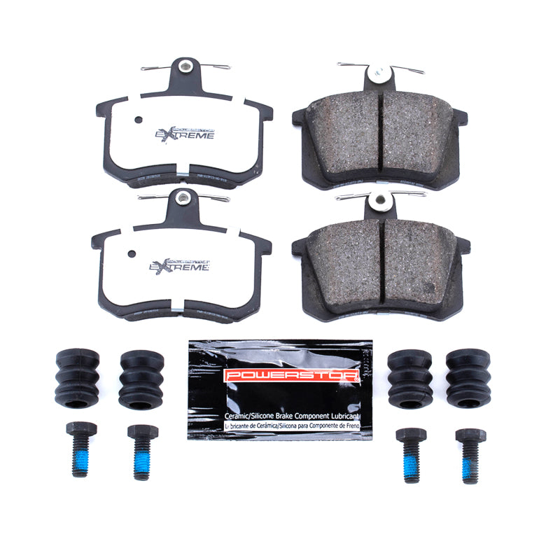 Power Stop 88-92 Audi 80 Rear Z26 Extreme Street Brake Pads w/Hardware Brake Pads - Performance PowerStop