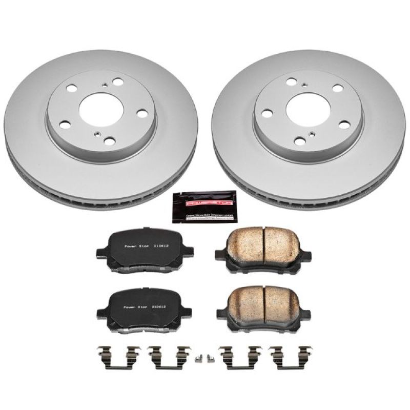 Power Stop 97-01 Lexus ES300 Front Z17 Evolution Geomet Coated Brake Kit Brake Kits - Performance Blank PowerStop