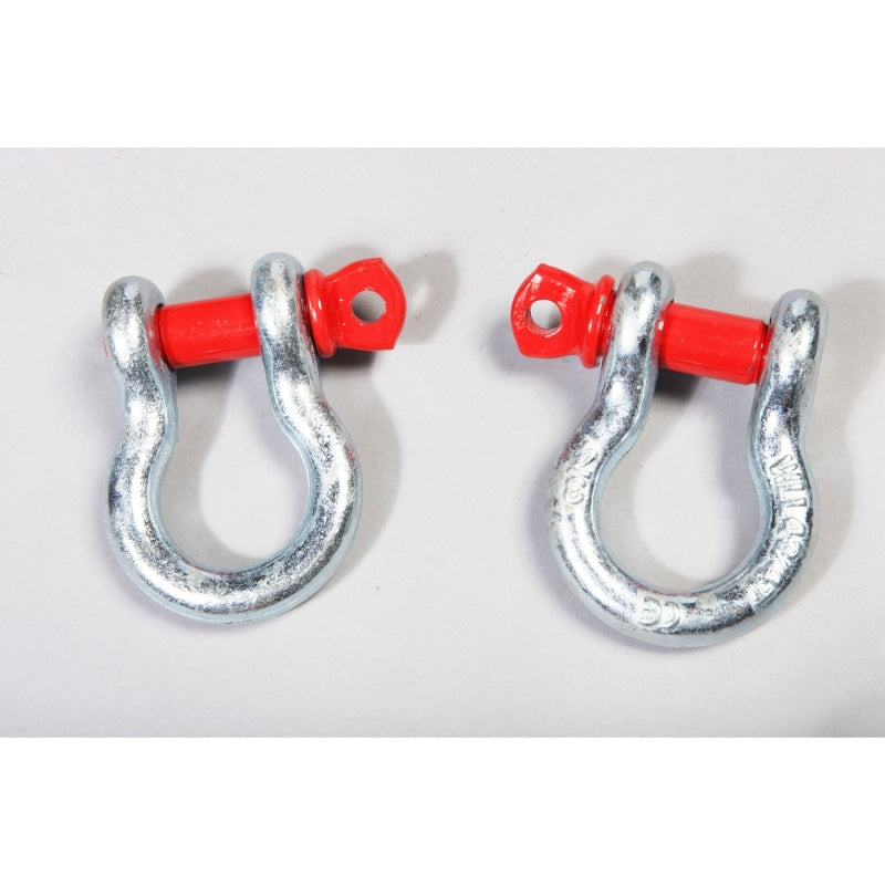 Rugged Ridge 3/4in 9500lb D-Shackle Set Shackle Kits Rugged Ridge