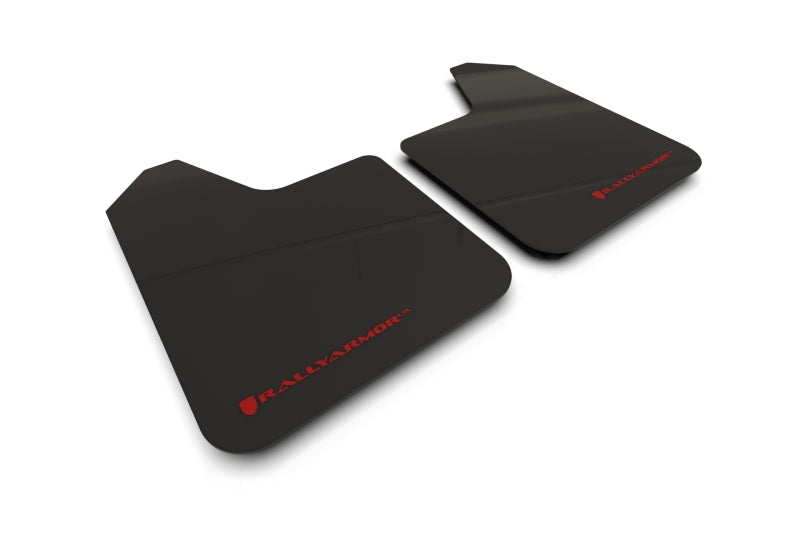 Rally Armor Universal UR Black Mud Flap Red Logo - Pair Mud Flaps Rally Armor