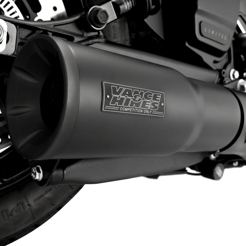 Vance & Hines 2025 Indian Scout Hi-Output Black Slip-On Exhaust Motorcycle Slip-On Vance and Hines