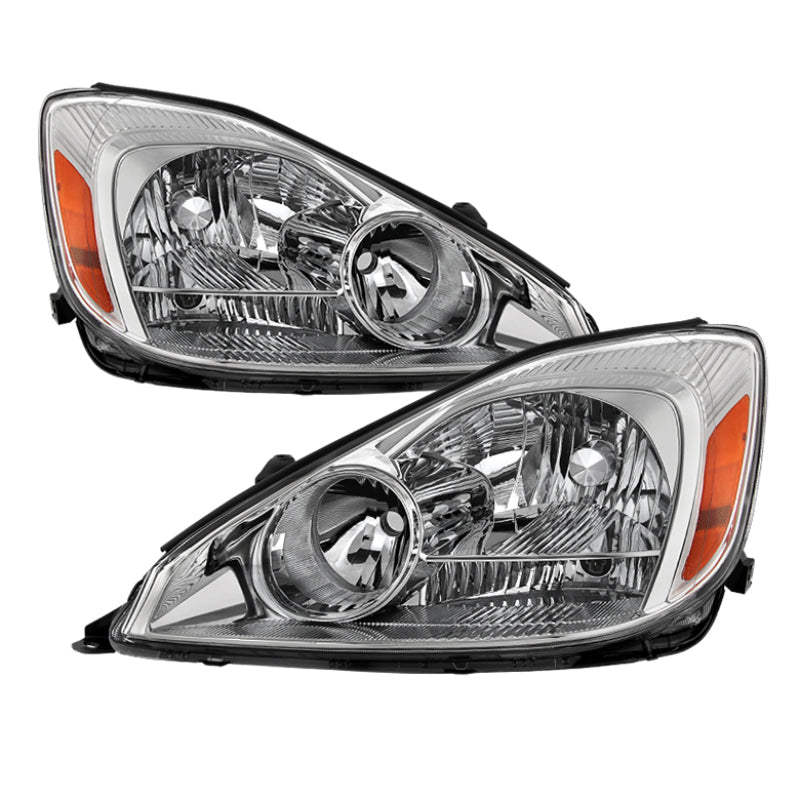 xTune Toyota Sienna 2004-2005 Halogen Only OEM Style Headlights Chrome HD-JH-TSIE04-AM-C Headlights SPYDER
