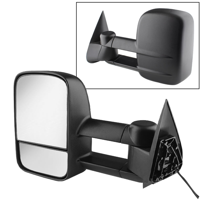 xTune Chevy Silverado 03-06 Manual Extendable Power Heated Adjust Mirror Left MIR-CSIL03-PW-L Side Mirrors SPYDER