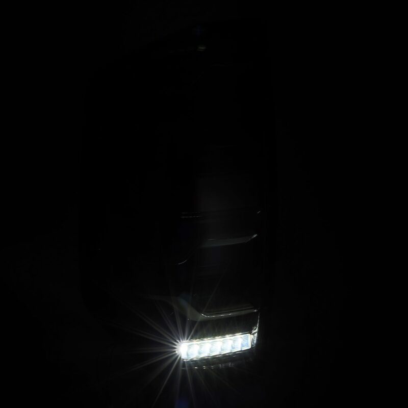 AlphaRex 14-21 Toyota Tundra LUXX LED Taillights Blk w/Activ Light/Seq Signal Tail Lights AlphaRex