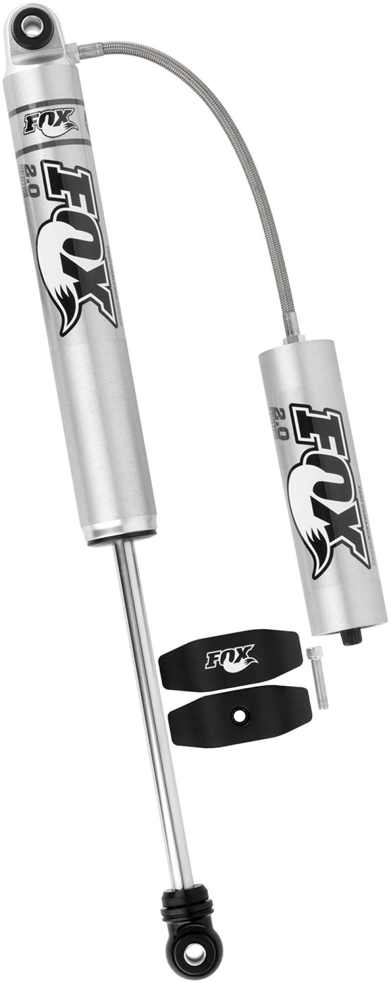 Fox 2.0 Performance Series 10.1in. Smooth Body R/R Shock Aluminum / Std Travel / Eyelet Ends - Black Shocks and Struts FOX