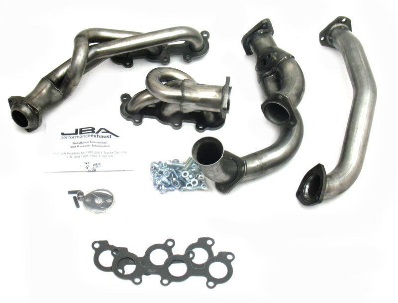 JBA 95-00 Toyota 3.4L V6 w/o EGR 1-1/2in Primary Raw 409SS Cat4Ward Header Headers & Manifolds JBA