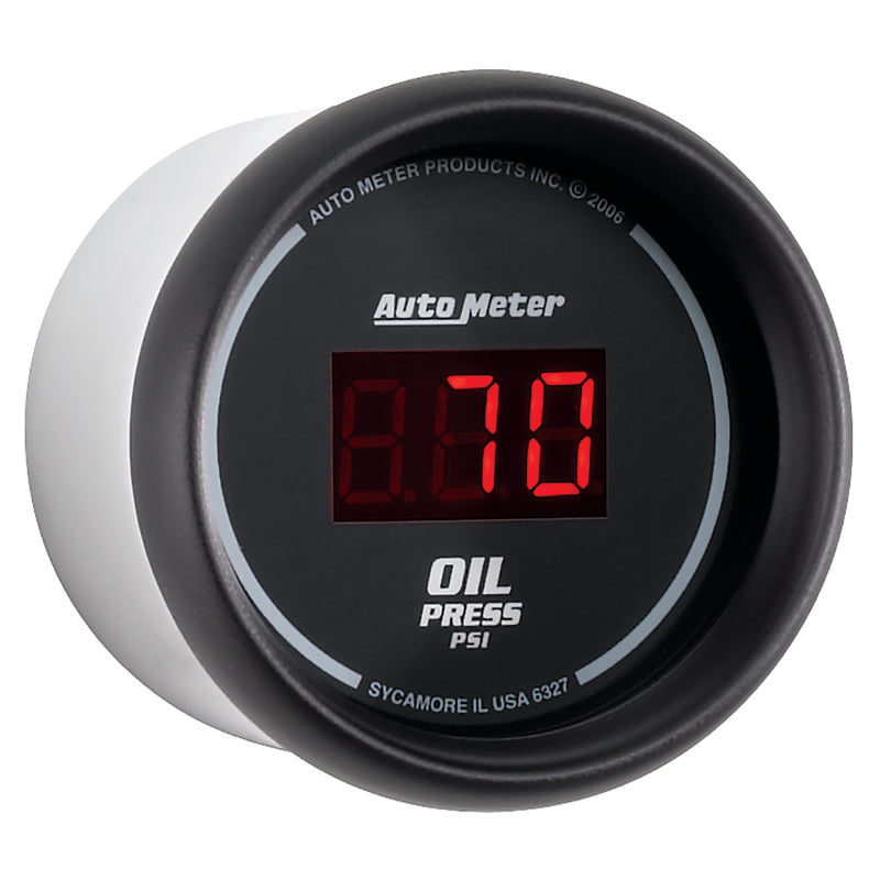 Autometer Black 0-100 psi Digital Oil Pressure Gauge Gauges AutoMeter