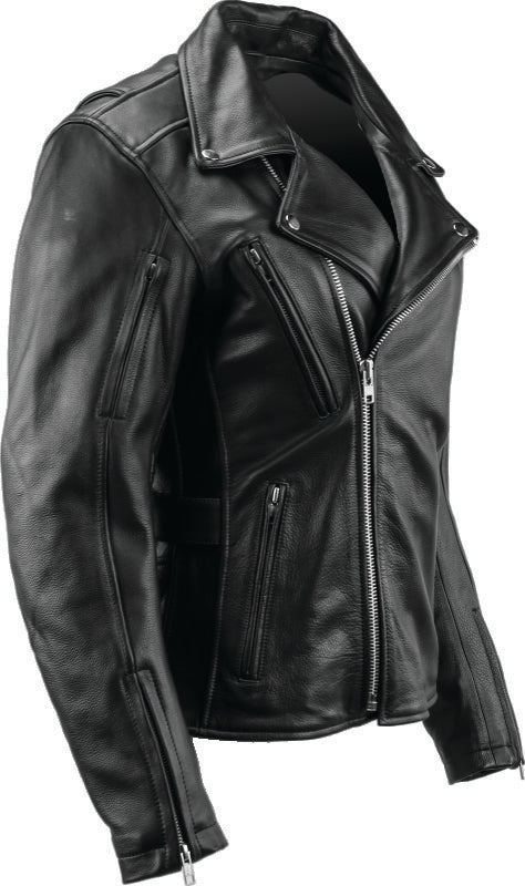 Kuryakyn Leather By River Road Ironclad Classic Leather Jacket Black Womens - Small Jackets - Leather Kuryakyn
