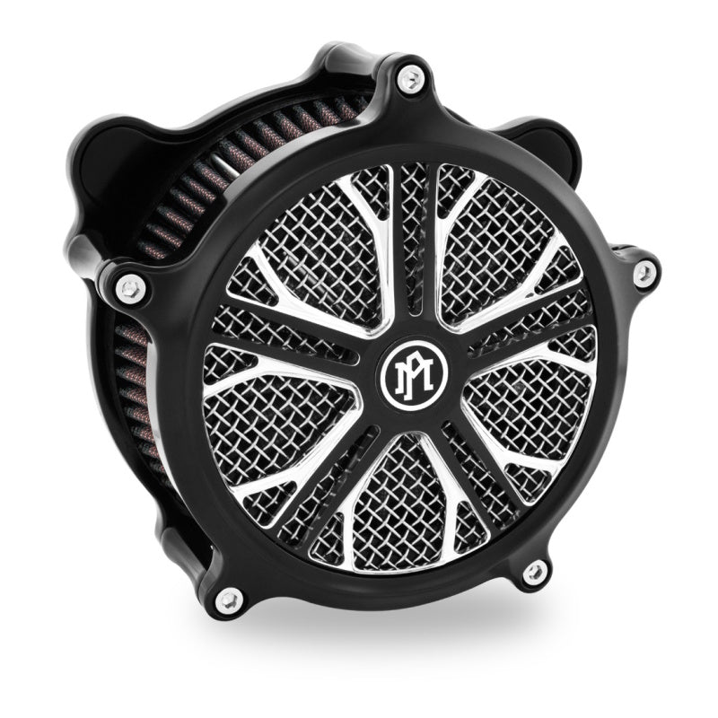 Performance Machine Faceplate Dixon - Contrast Cut Platinum Air Filters - Direct Fit Performance Machine
