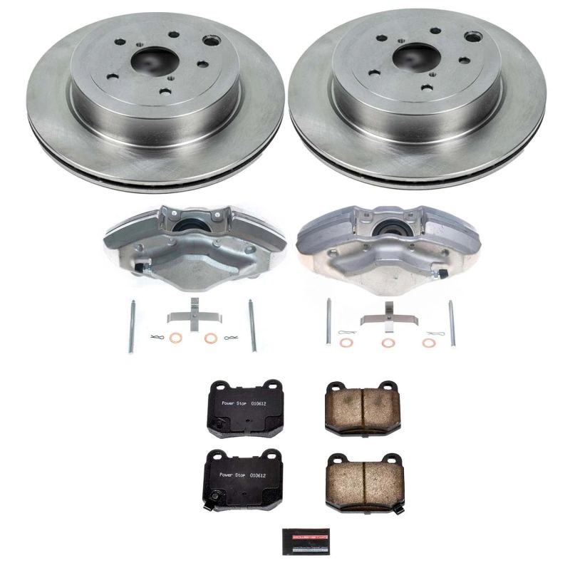 Power Stop 08-14 Subaru Impreza Rear Autospecialty Brake Kit w/Calipers Brake Kits - OE PowerStop