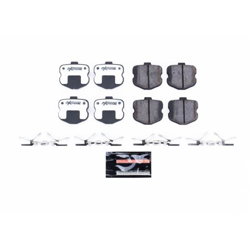 Power Stop 06-13 Chevrolet Corvette Rear Z26 Extreme Street Brake Pads w/Hardware Brake Pads - Performance PowerStop