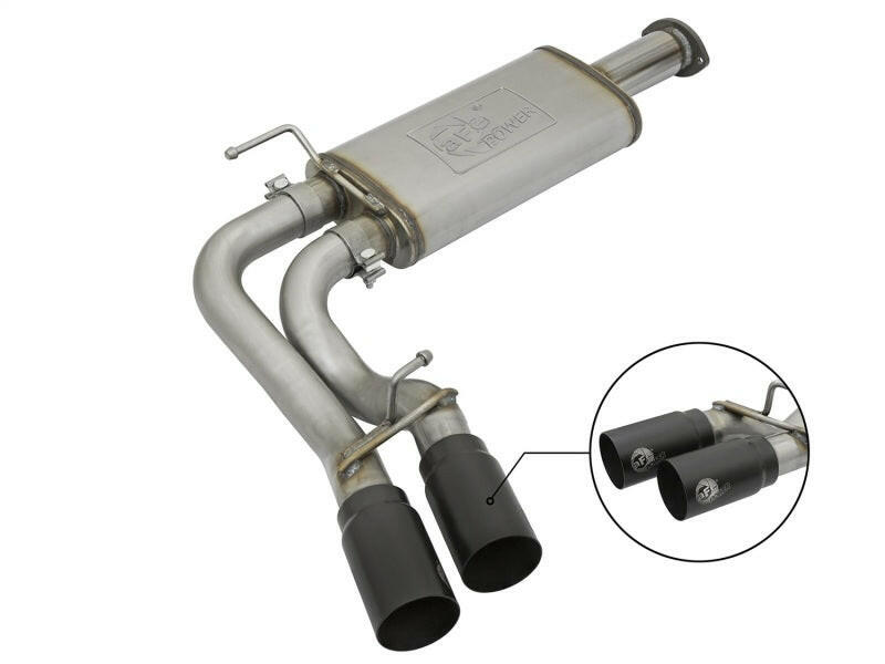 aFe Rebel Exhausts Cat-Back SS 16 Toyota Tacoma V6-3.5L w/ Black Tips Catback aFe