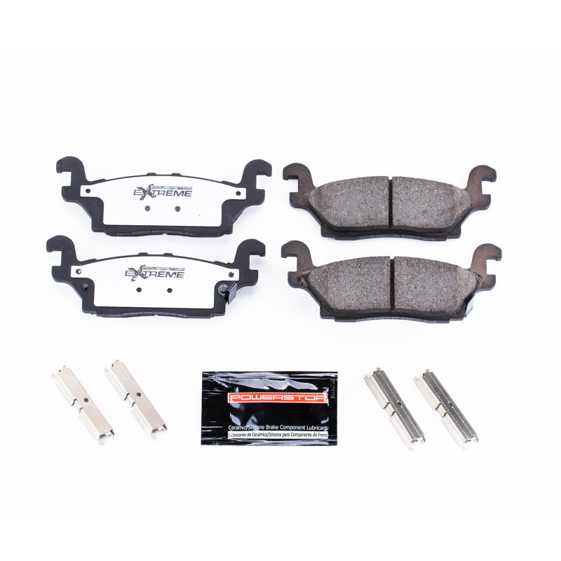 Power Stop 06-10 Hummer H3 Rear Z36 Truck & Tow Brake Pads w/Hardware Brake Pads - Performance PowerStop