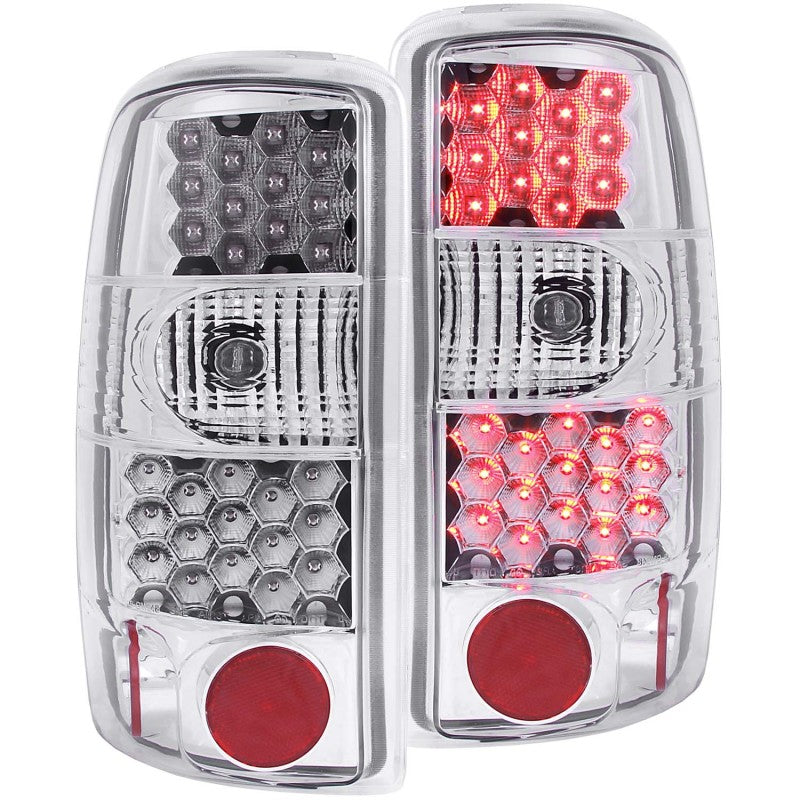 ANZO 2000-2006 Chevrolet Suburban LED Taillights Chrome Tail Lights ANZO