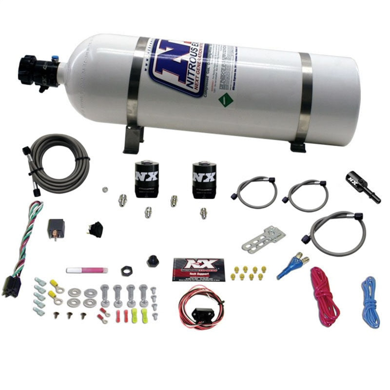 Nitrous Express Dodge Hemi/SRT8 Single Nozzle Fly By Wire Nitrous Kit (35-150HP) w/15lb Bottle Nitrous Systems Nitrous Express