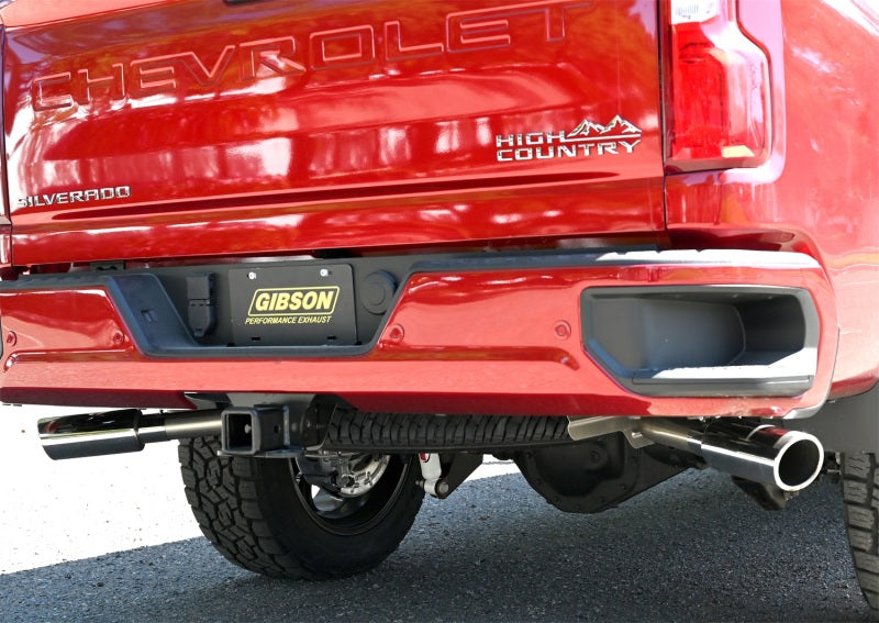 Gibson 20-22 Silverado/GMC Sierra 2500 HD 6.6L Crew Cab (Long Bed) Cat-Back Dual Extreme Exhaust Catback Gibson