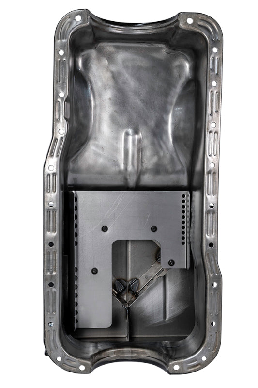 Moroso Ford 351W (w/Front Sump) Kicked Out Road Race Baffled 9qt 8in Steel Oil Pan Oil Pans Moroso