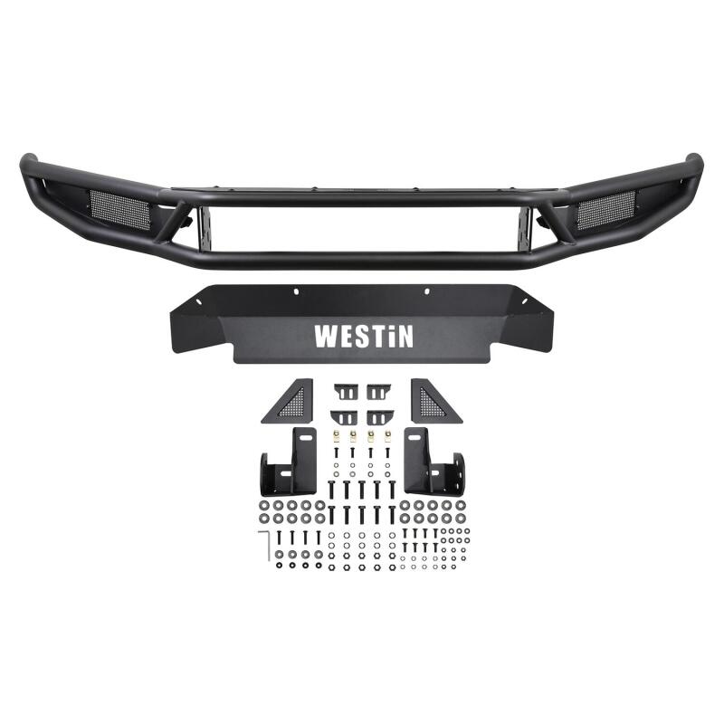 Westin 17-20 Ford F-150 Raptor Outlaw Front Bumper - Tex. Blk Bumpers - Steel Westin