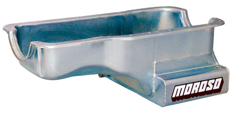 Moroso Ford 289-302 (w/Front Sump) Kicked Out Wet Sump 7qt 8in Steel Oil Pan Oil Pans Moroso