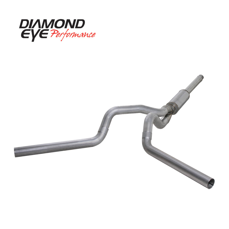 Diamond Eye KIT 4in Catback DUAL AL: 94-97 FORD 7.3L F250/F350 PWRSTROKE Catback Diamond Eye Performance