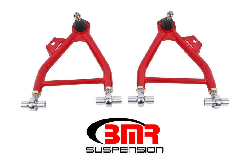 BMR 94-04 Mustang Lower A-Arms (Coilover Only) w/ Adj. Rod End and STD. Ball Joint - Red Control Arms BMR Suspension