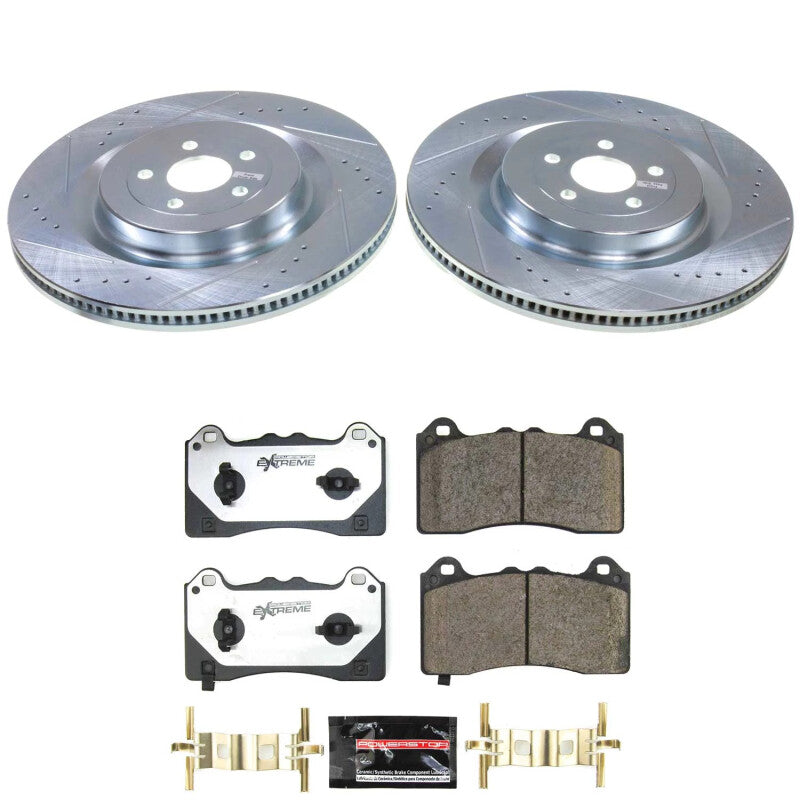 Power Stop 21-24 Ford Mustang Mach-E Front Z26 Street Brake Kit Brake Kits - Performance D&S PowerStop