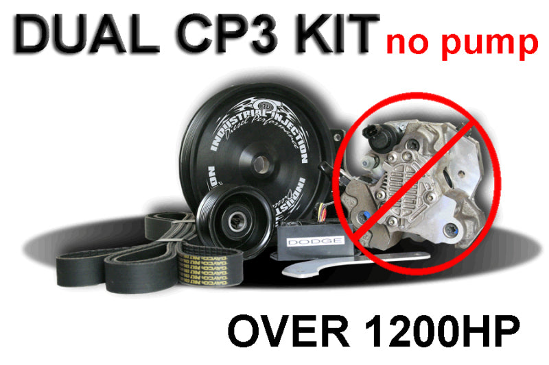 Industrial Injection 2003-13 Dodge 5.9L CR Dual Cp3 Kit Dodge 1200+ Hp (Kit Only) Injection Pumps & Controllers Industrial Injection