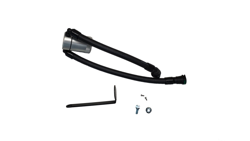 J&L 23-25 Ford F-150 Raptor R Oil Separator 3.0 Passenger Side - Clear Anodized Oil Separators J&L