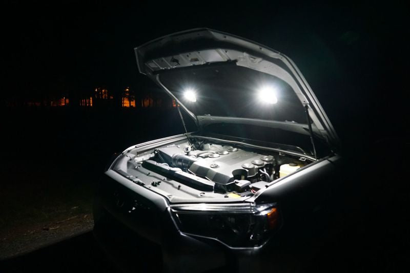 KC HiLiTES Cyclone 2in. LED Universal Under Hood Lighting Kit (Incl. 2 Cyclone Lights/Switch/Wiring) Light Bars & Cubes KC HiLiTES
