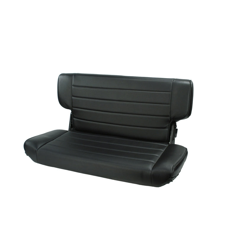 Rugged Ridge Fold&Tumble Rear Seat Black Denim 97-02 Jeep Wrangler TJ Seat Releases Rugged Ridge