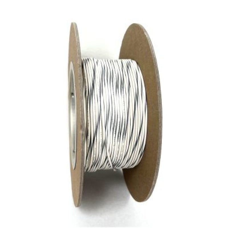 NAMZ OEM Color Primary Wire 100ft. Spool 20g - White/Gray Stripe Wire Loom NAMZ
