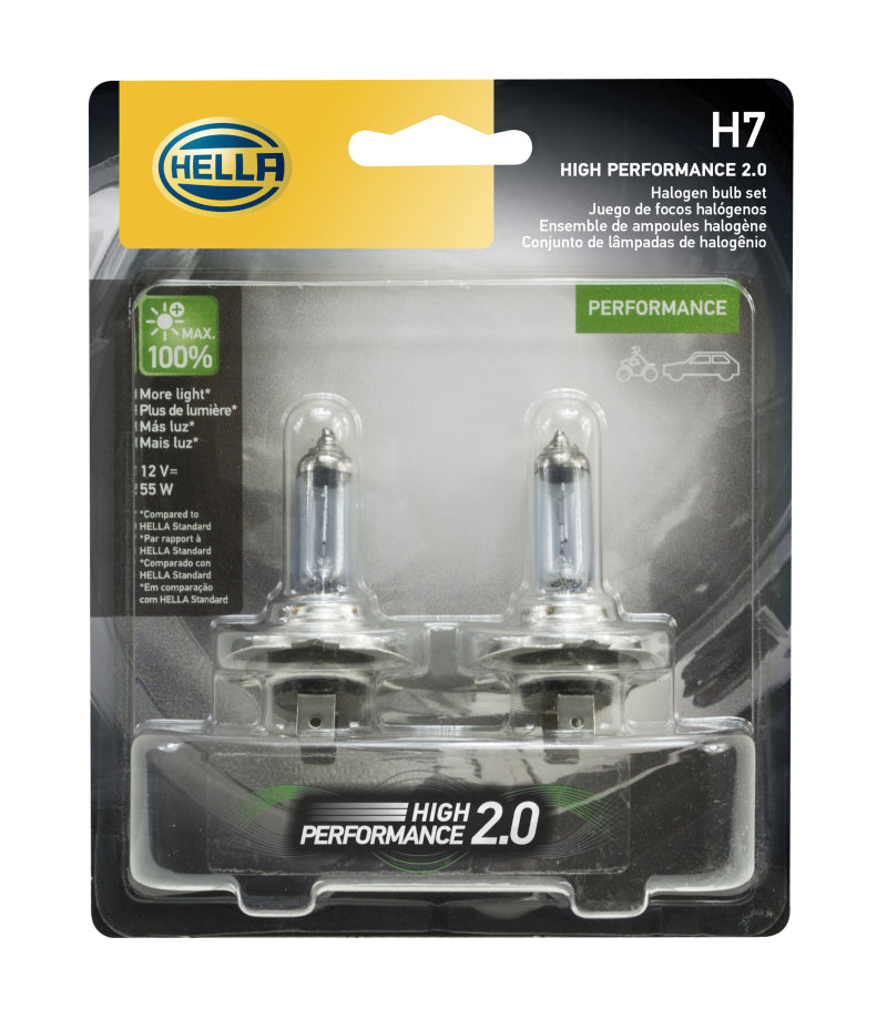 Hella H7 12V 55W PX26D HP 2.0 Halogen Bulbs Bulbs Hella