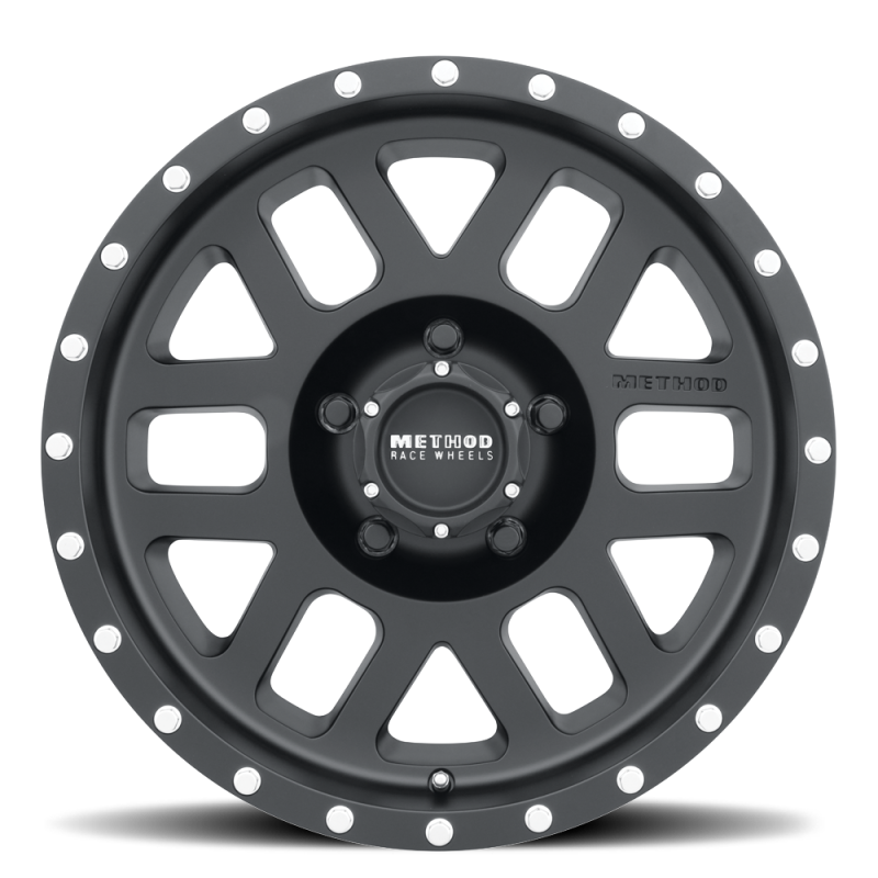 Method MR306 Mesh 18x9 -12mm Offset 5x5 94mm CB Matte Black Wheel Wheels - Cast Method Wheels