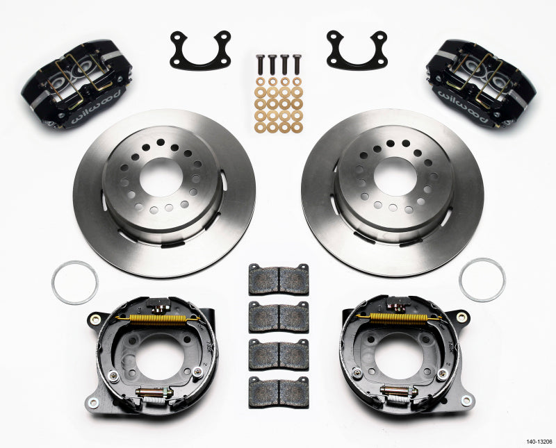 Wilwood Dynapro Dust-Boot P/S Park Brake Kit Small Ford 2.50in Offset Big Brake Kits Wilwood
