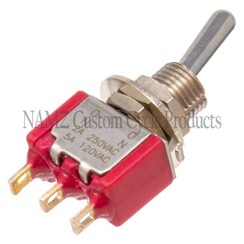 NAMZ Mini High/Low Beam Toggle Switch 5-AMP 1/4in. Hole Switch Panels NAMZ