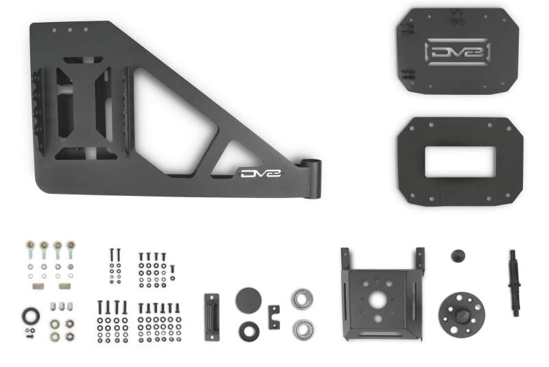 DV8 Offroad 18-23 Jeep Wrangler JL MTO Series Bumper Spare Tire Swing Gate Tailgate Accessories DV8 Offroad
